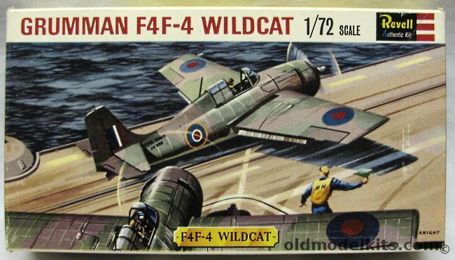 Revell 1/72 Grumman F4F-4 Wildcat - (F4F4)  Fleet Air Arm, H639 plastic model kit